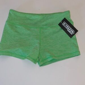 NWT Athletic Lime Green Yoga Bike Shorts Size XS
